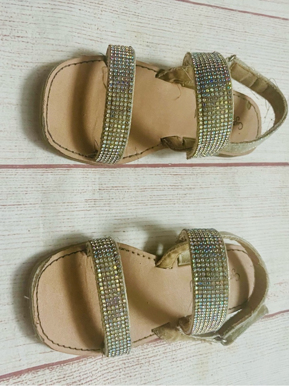 Cynthia Rowley Kids Sparkly Sandals Size 10